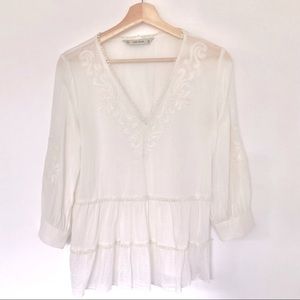 Zara Embroidered Blouse